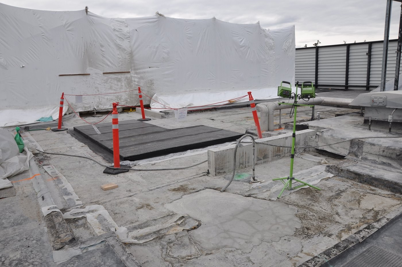 Work underway on Building 122, 2018.